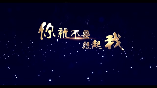 歌曲你就不要想起我led视频背景-无词