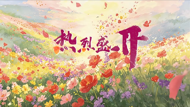 周深歌曲热烈盛开led视频背景