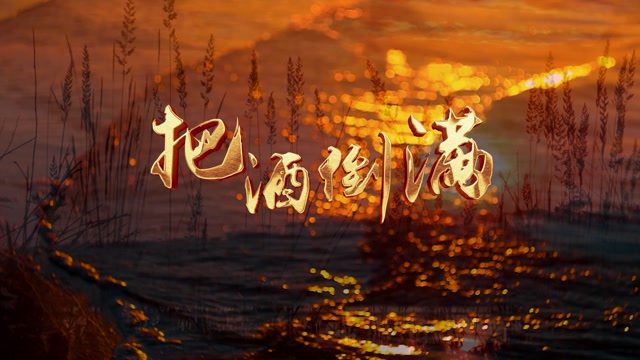 李晓杰歌曲把酒倒满led视频背景-有词dj