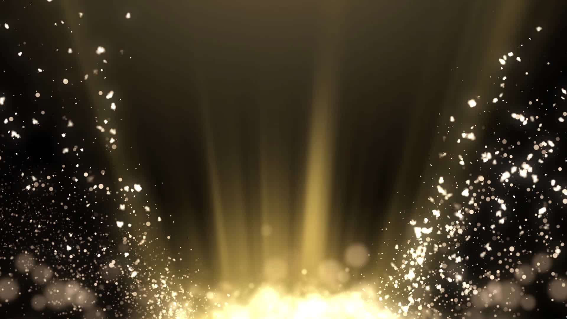 金色粒子led年会颁奖典礼视频背景大屏素材