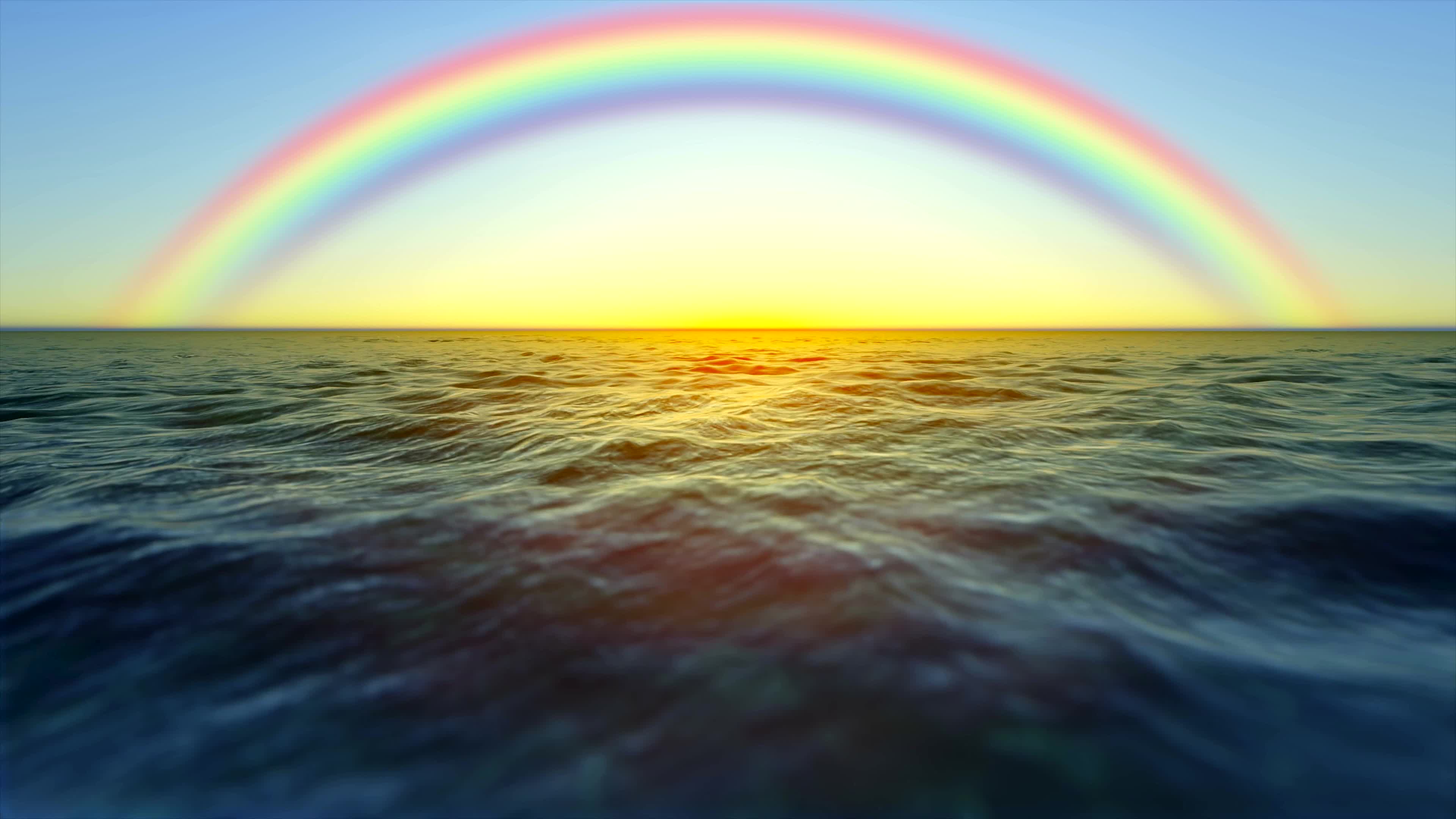 大海上彩虹