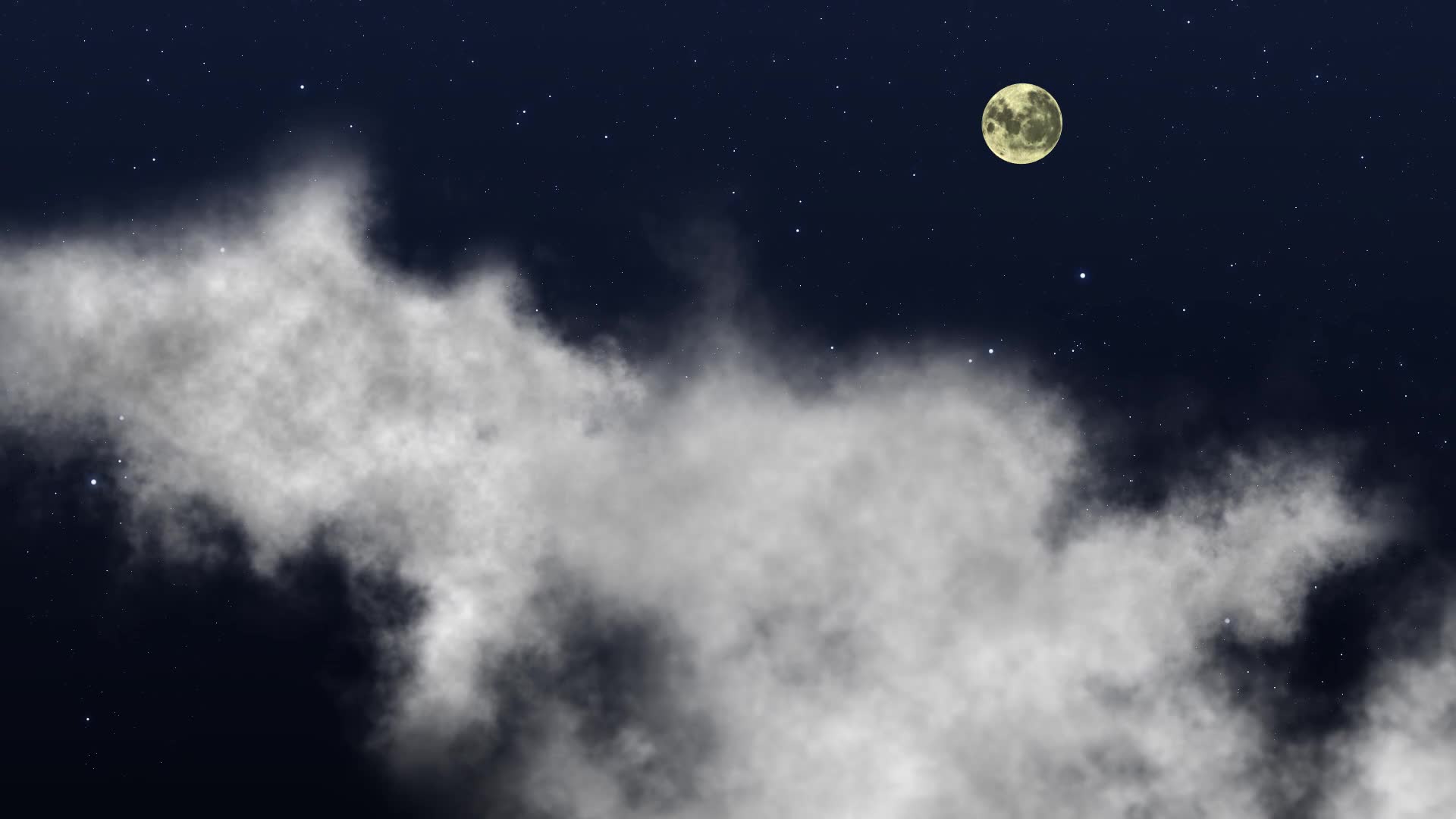 实拍夜景圆月月色视频素材