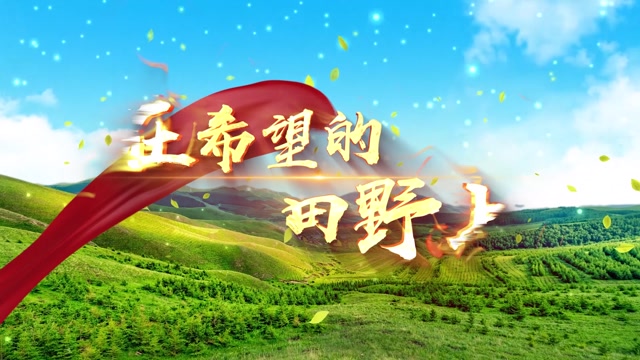 孙楠韩红黄绮珊合唱歌曲在希望的田野上led视频背景-有词