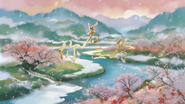 歌曲你若三冬led视频背景-无词