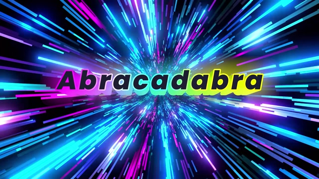 Abracadabra演出舞台视频背景