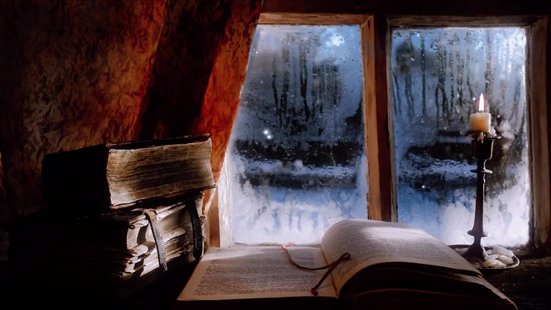 冬季在房屋内看书