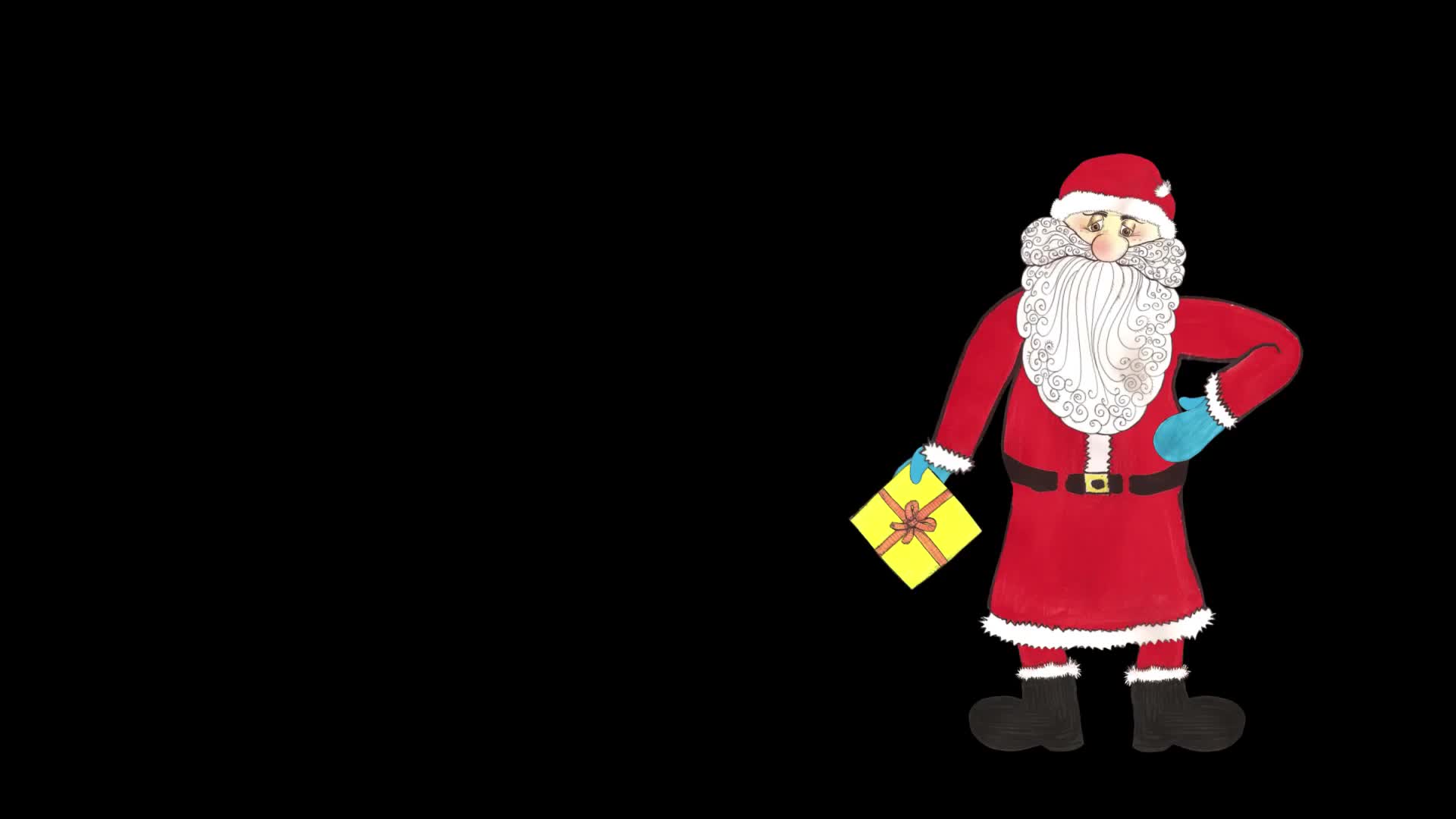 卡通圣诞老人视频素材