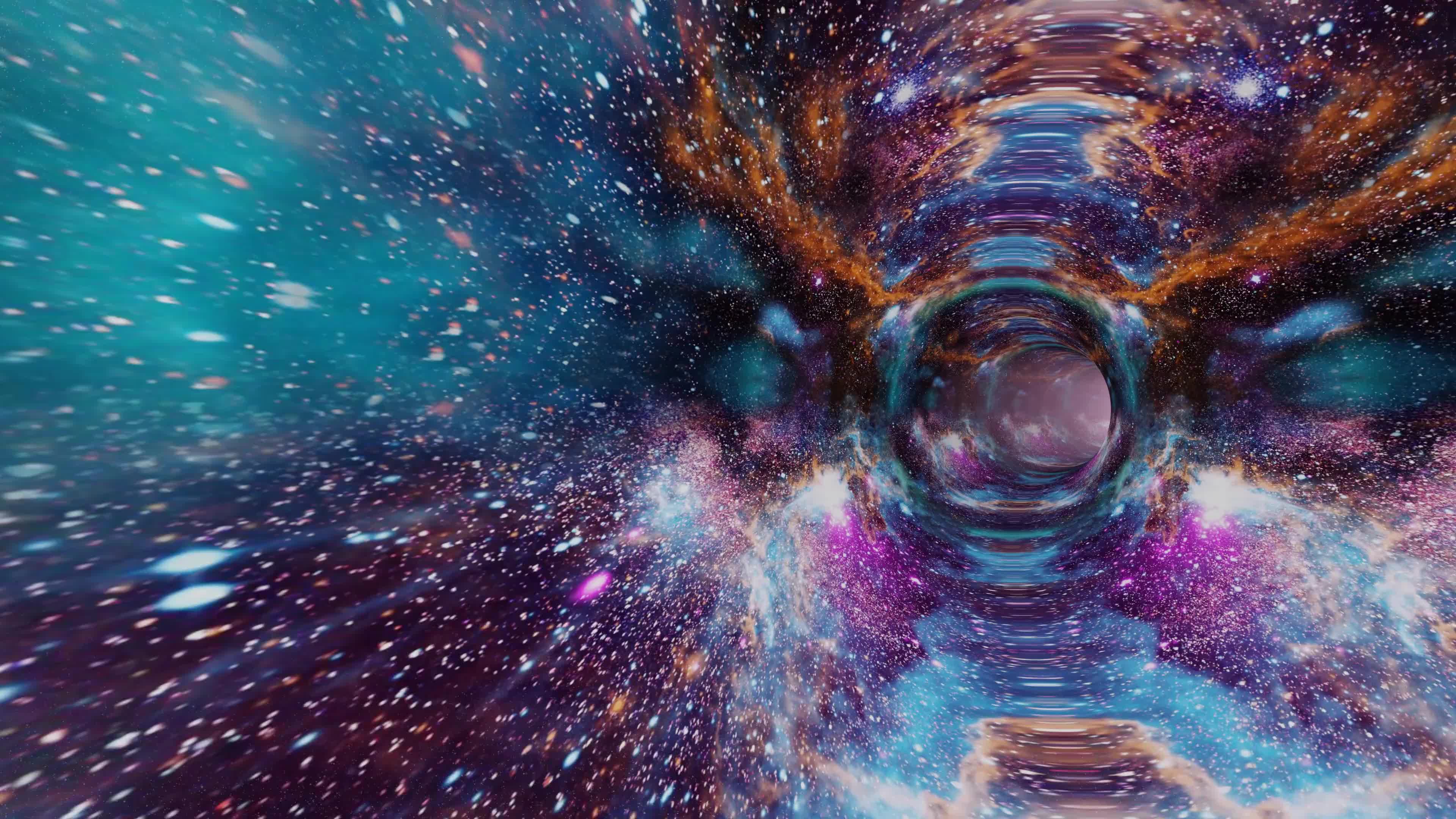 梦幻时空穿梭隧道穿越动感特效视频素材
