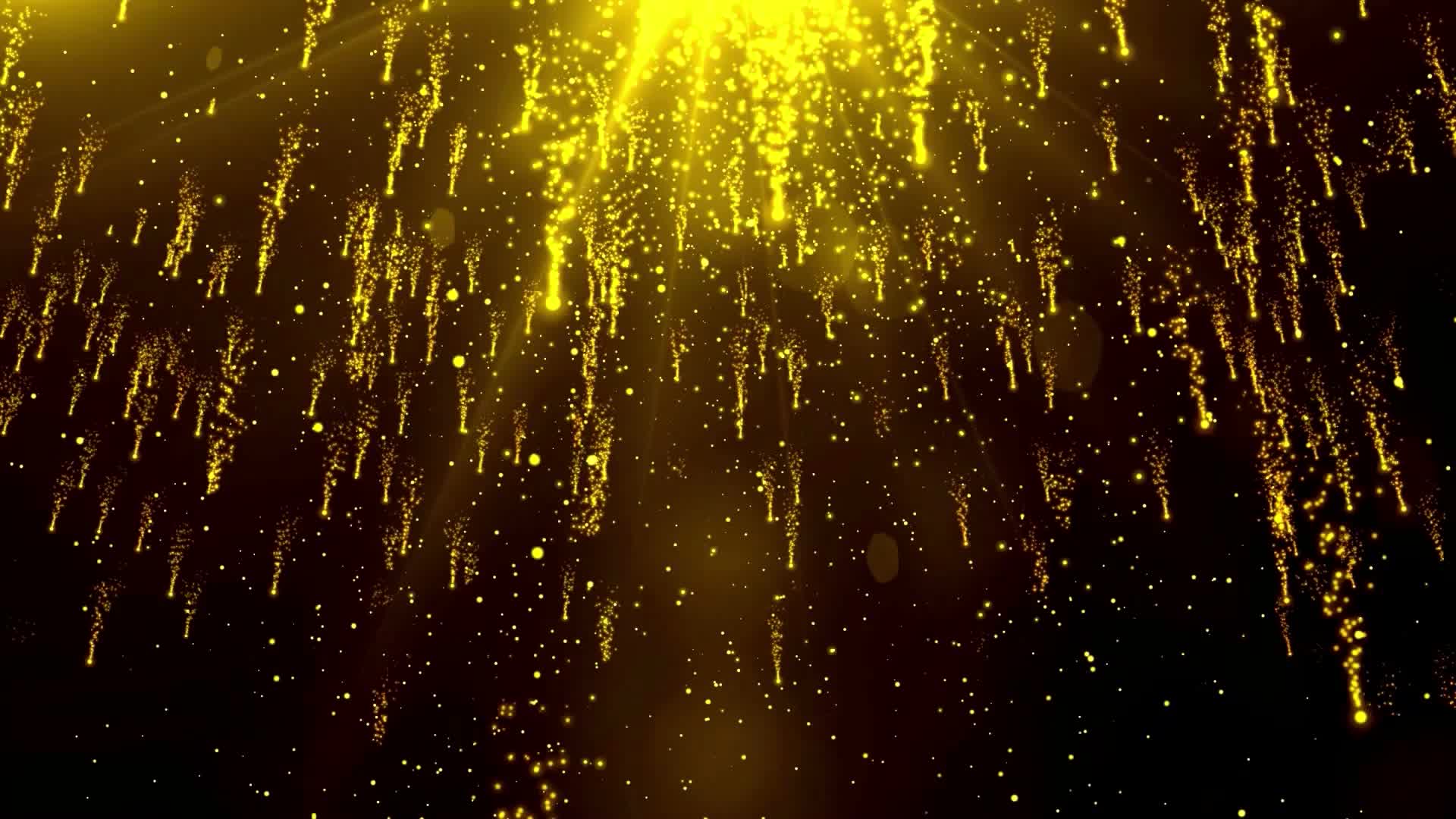 金色粒子年会颁奖典礼led大屏视频背景素材