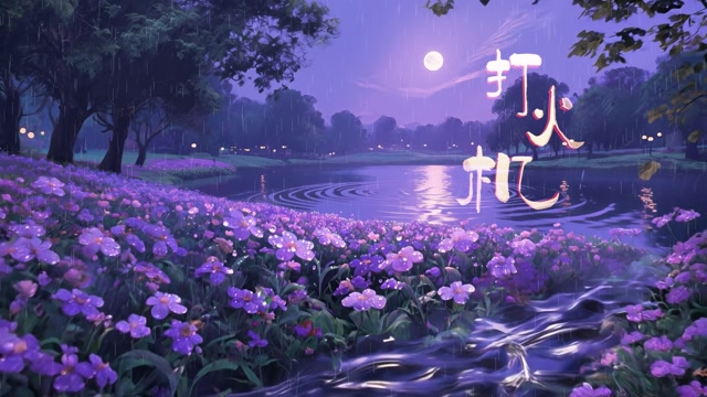 歌曲打火机led视频背景-有词