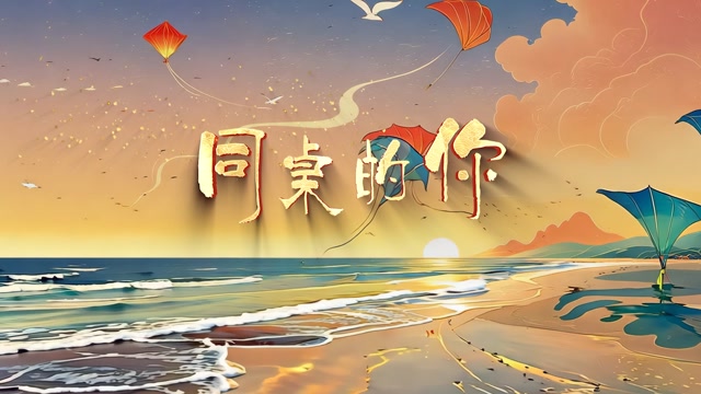 老狼歌曲同桌的你led视频背景-有词