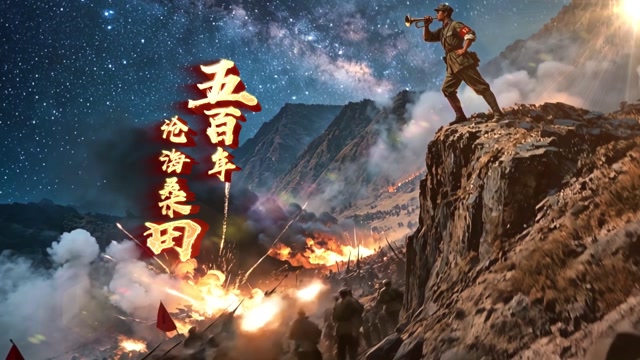 五百年沧海桑田led视频背景-画面有词