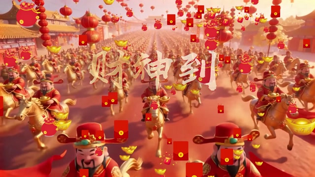 许冠杰歌曲财神到led视频背景