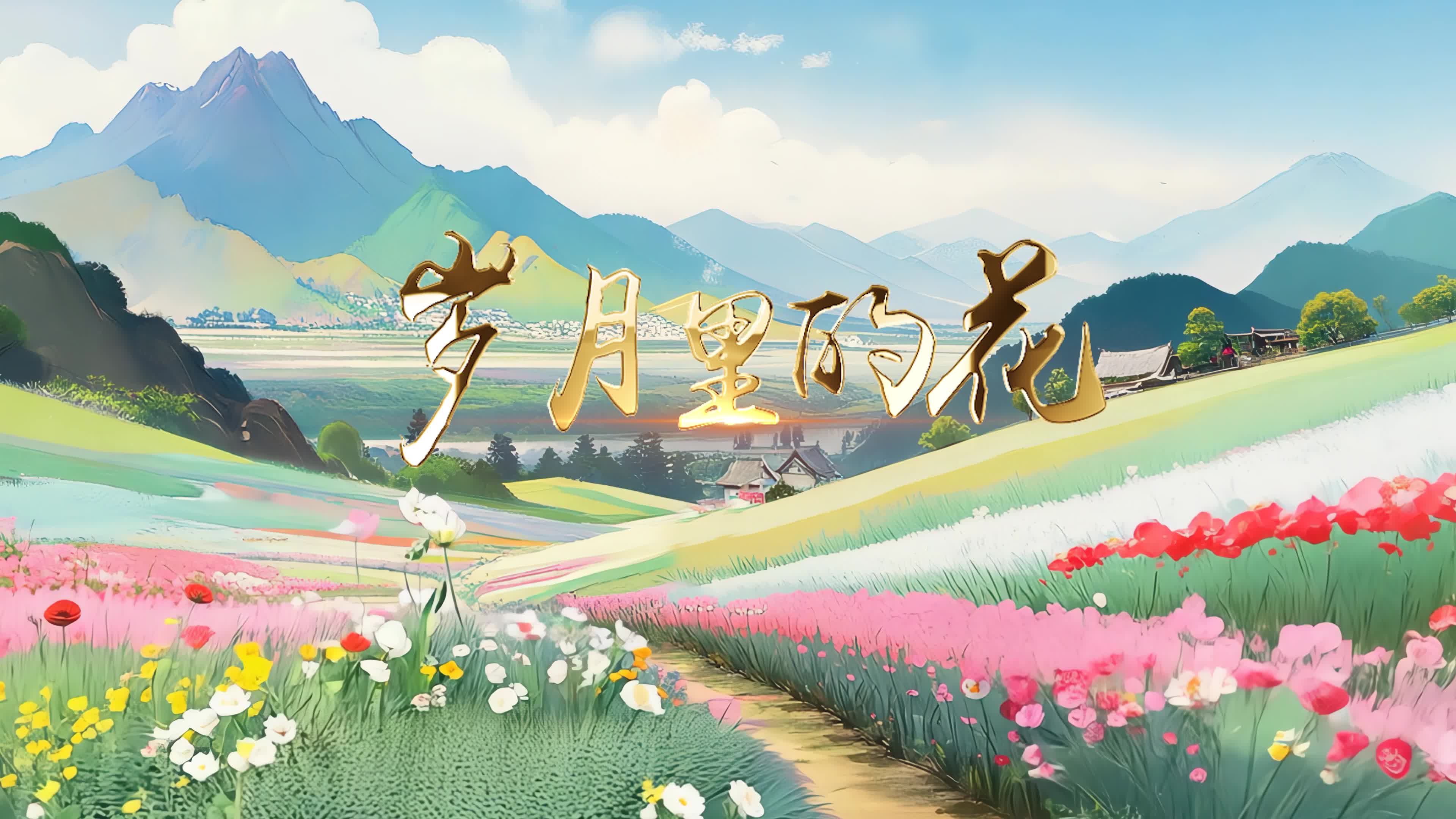 莫文蔚 毛不易歌曲岁月里的花led背景-有词