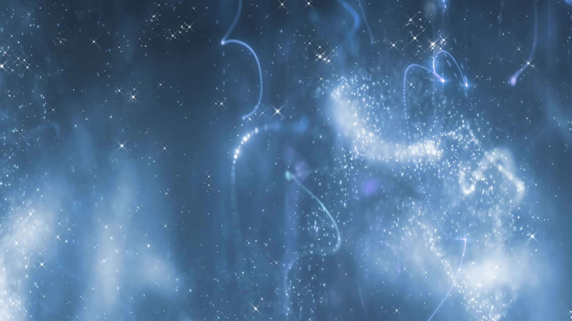 蓝色粒子光效舞台背景素材