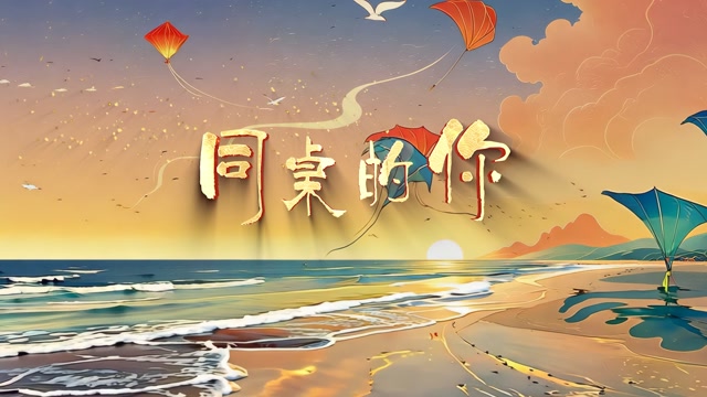 老狼歌曲同桌的你led视频背景-无词