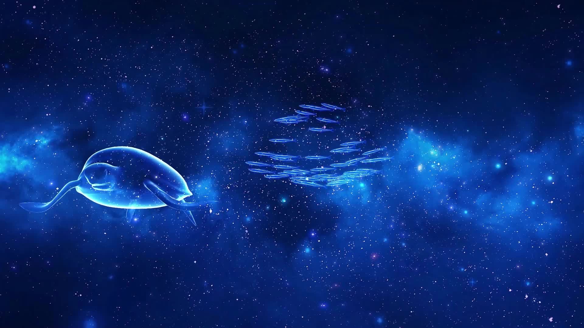 唐汉霄歌曲再见深海led视频背景-无词