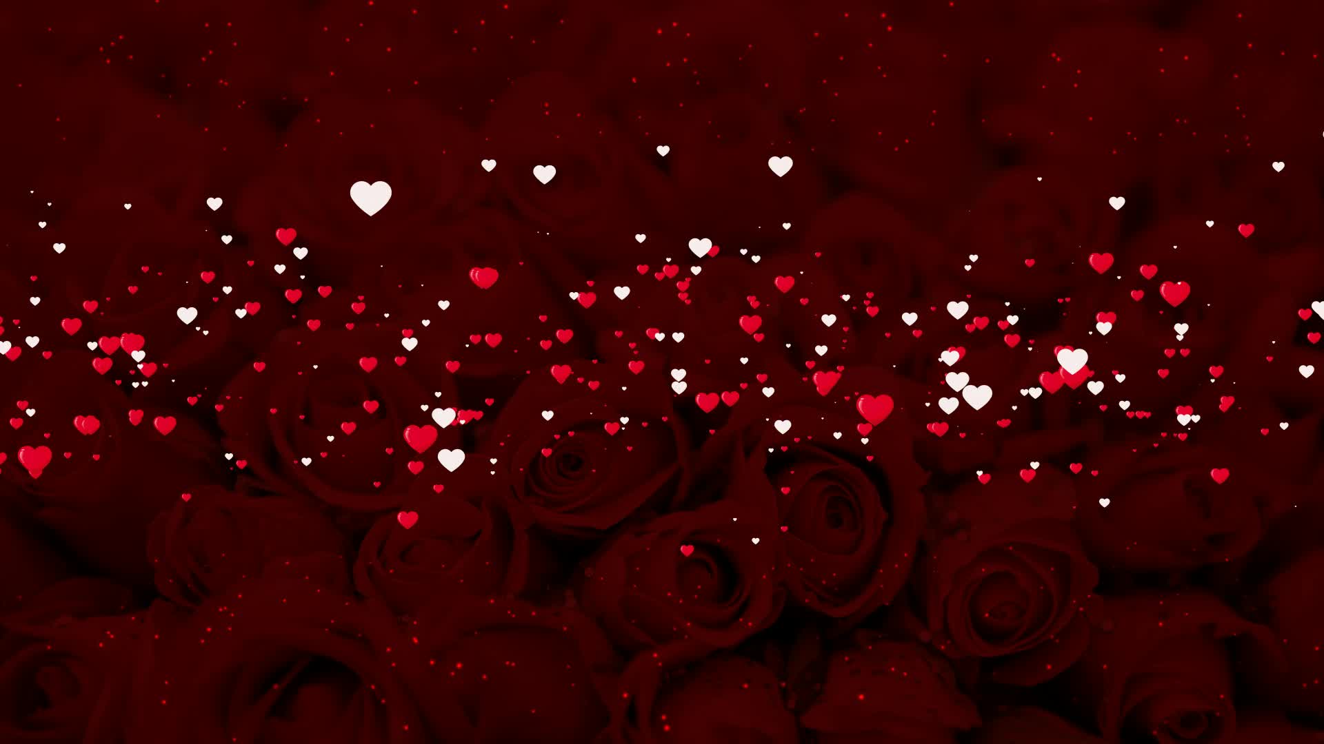 浪漫爱情粒子玫瑰花素材