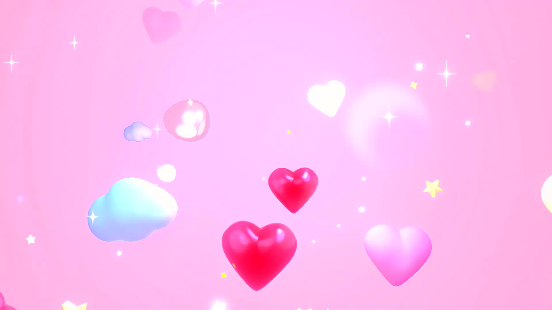 粉色爱心动画背景