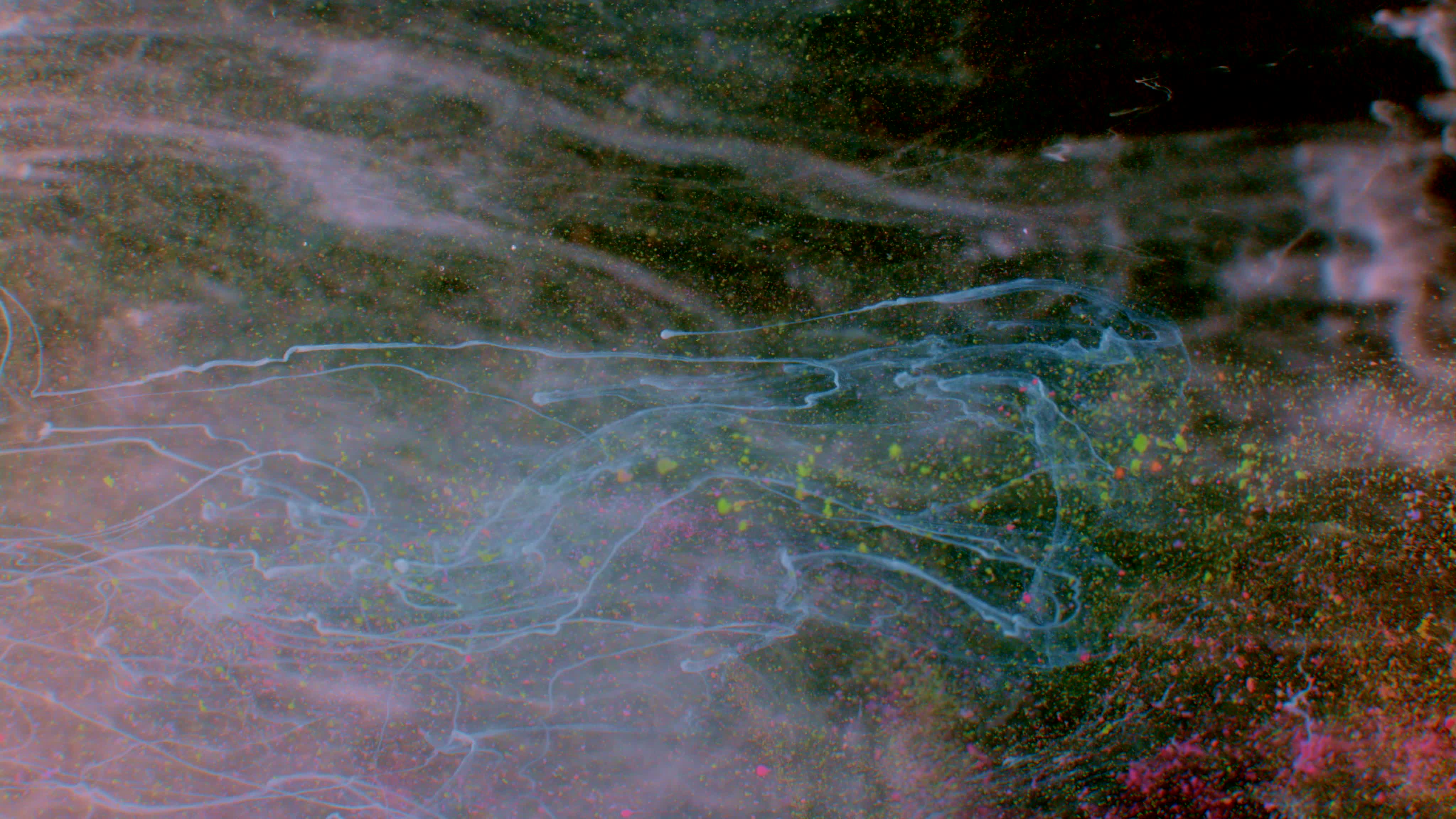 宇宙浩瀚星空粒子烟雾流体艺术视频背景素材