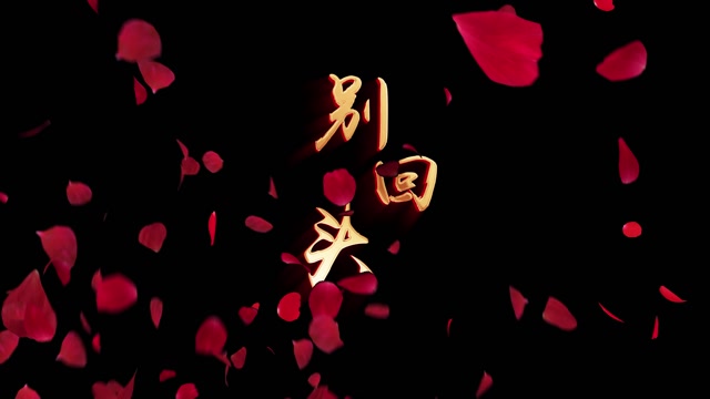 别回头led视频背景-有词