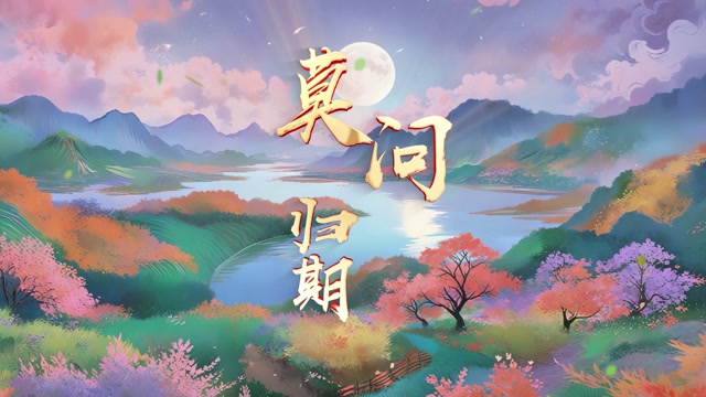 歌曲莫问归期led视频背景-无词