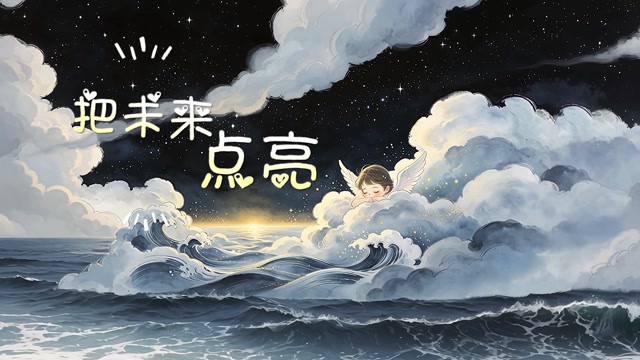把未来点亮led视频背景-画面有词