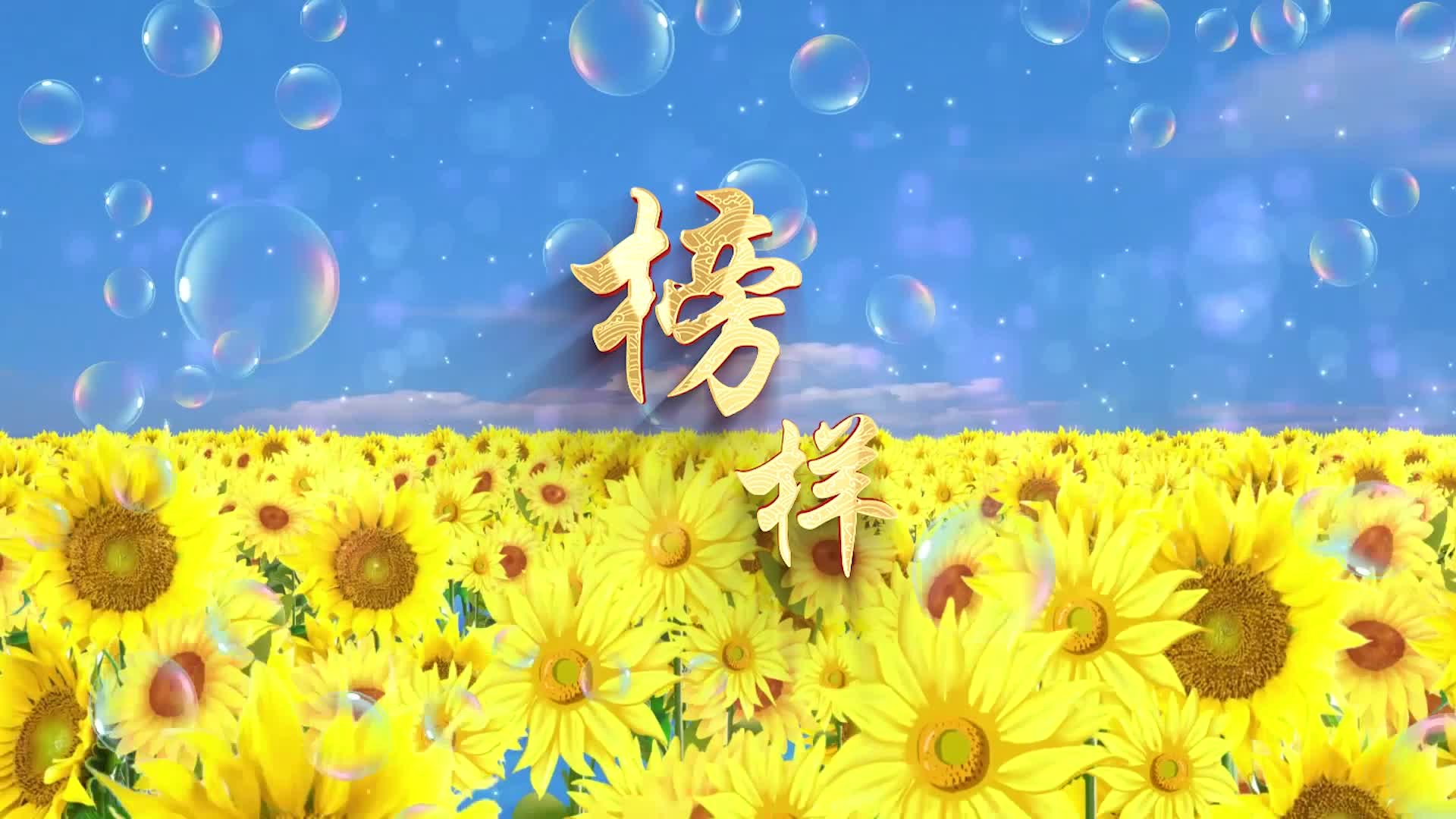 合唱歌曲榜样led视频背景-无词