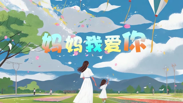 歌曲妈妈我爱你led视频背景-无词