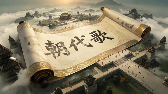 朝代歌led视频背景-无左下角小字描述