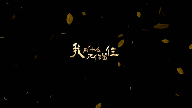 歌曲我用什么把你留住led视频背景-无词