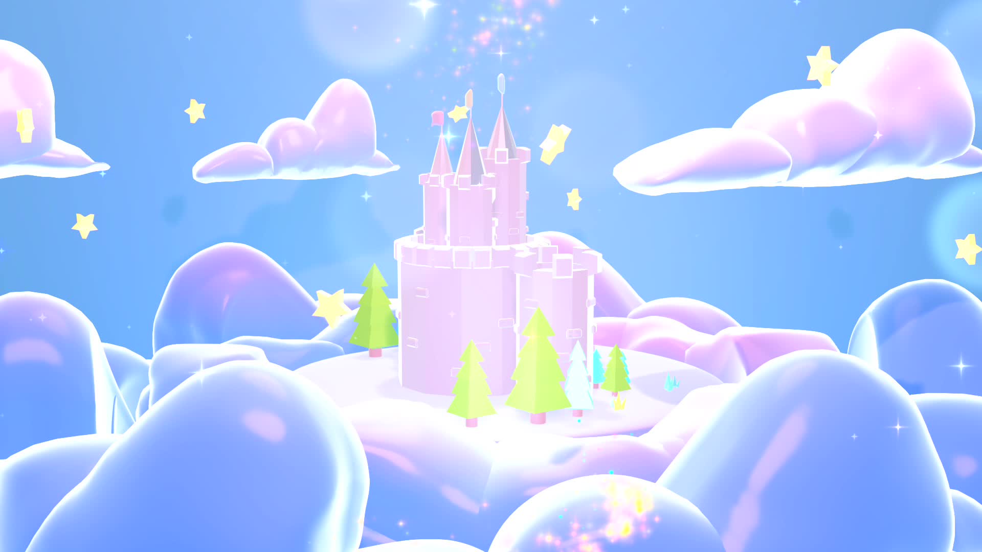梦幻城堡背景素材