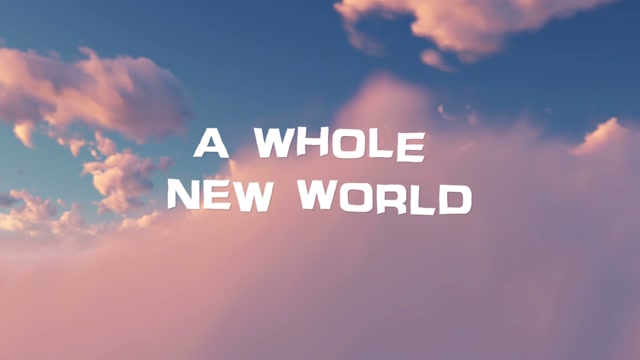a whole new world视频背景-无词