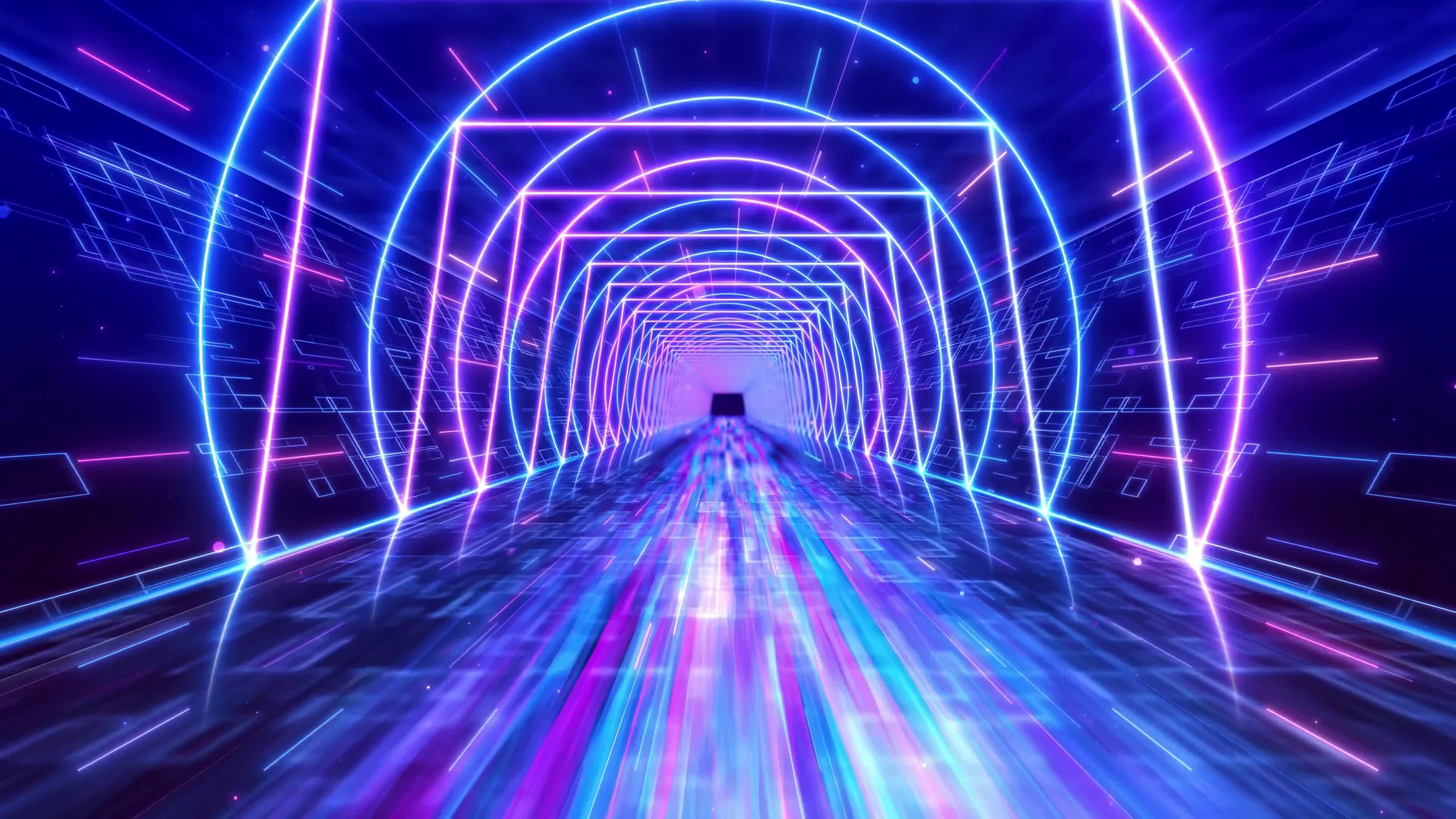 穿梭隧道动画素材