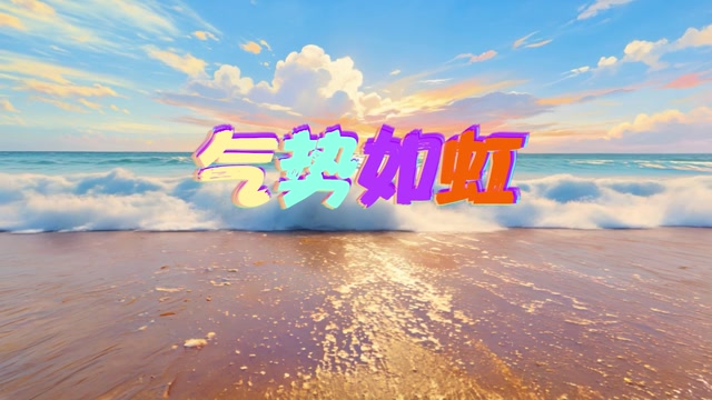 气势如虹led视频背景-上方歌词
