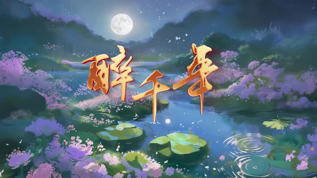 醉千年led视频背景-有词