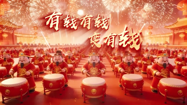 有钱有钱变有钱led视频背景