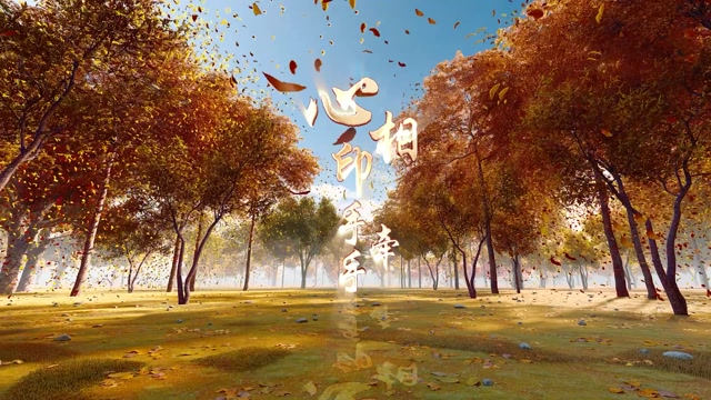 心相印手牵手led视频背景-有词