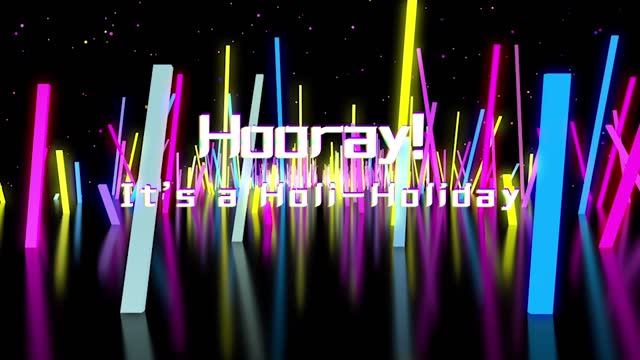 hooray演出舞台是背景-画面无词
