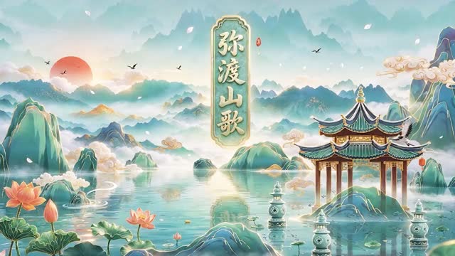 弥渡山歌led视频背景-画面有词