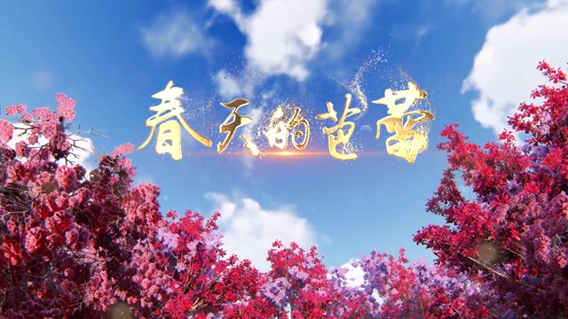 歌曲春天的芭蕾led视频背景-无词