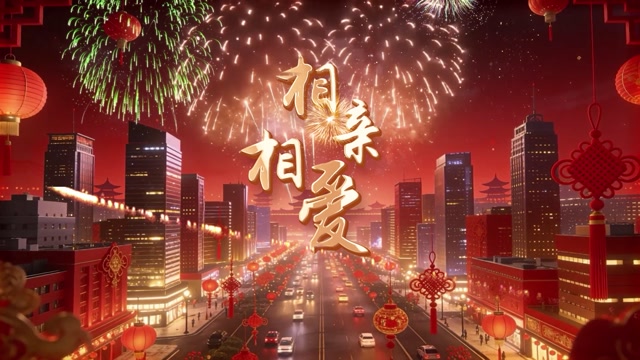 相亲相爱led视频背景-无词七分钟