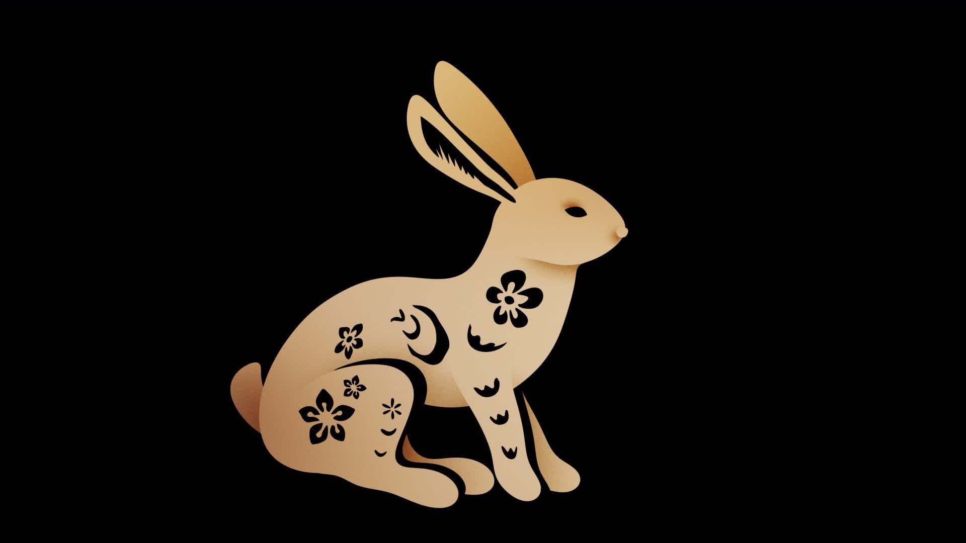 兔子动画透明素材