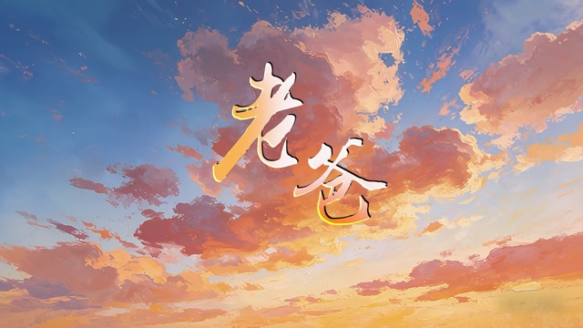 沙宝亮歌曲老爸led视频背景-有词