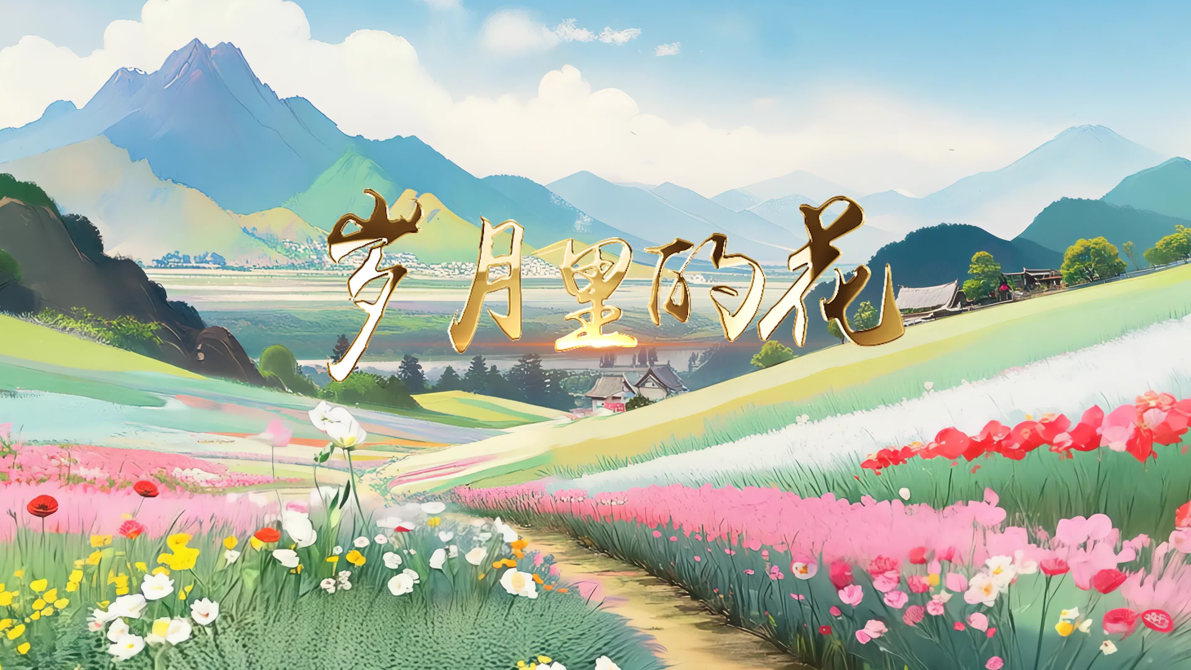 莫文蔚 毛不易歌曲岁月里的花led背景-有词