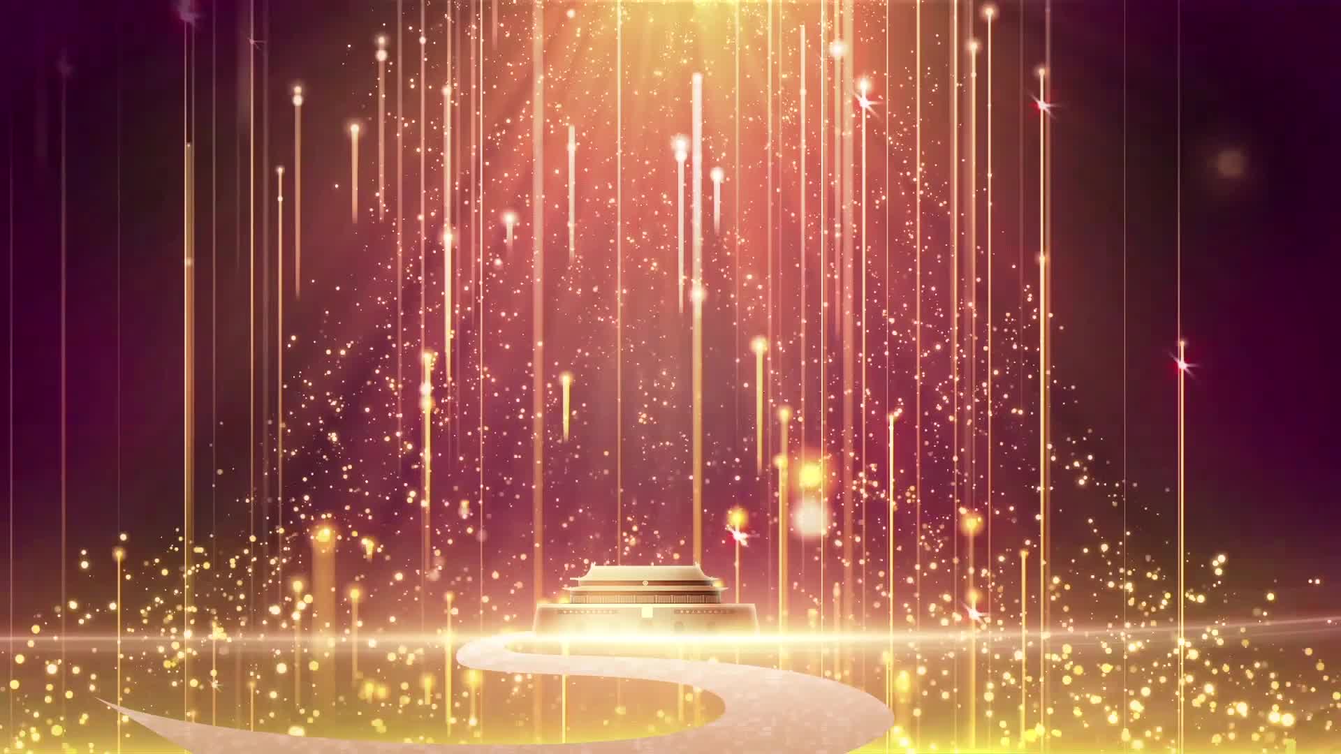 上升粒子天安门背景