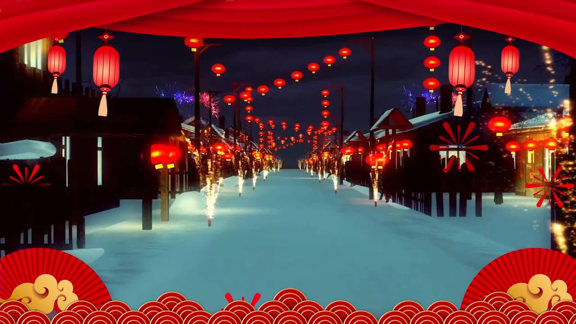 钟氏兄妹歌曲恭喜恭喜led视频背景-无词