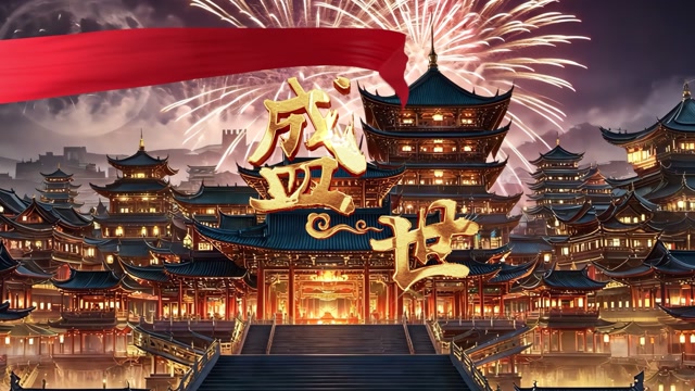 歌曲盛世led视频背景-无词