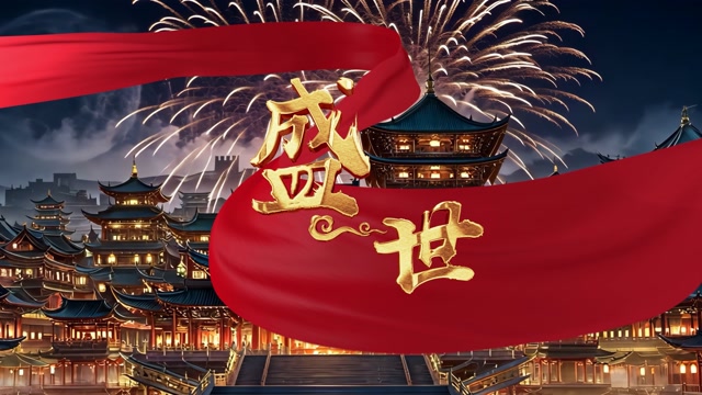 歌曲盛世led视频背景-无词