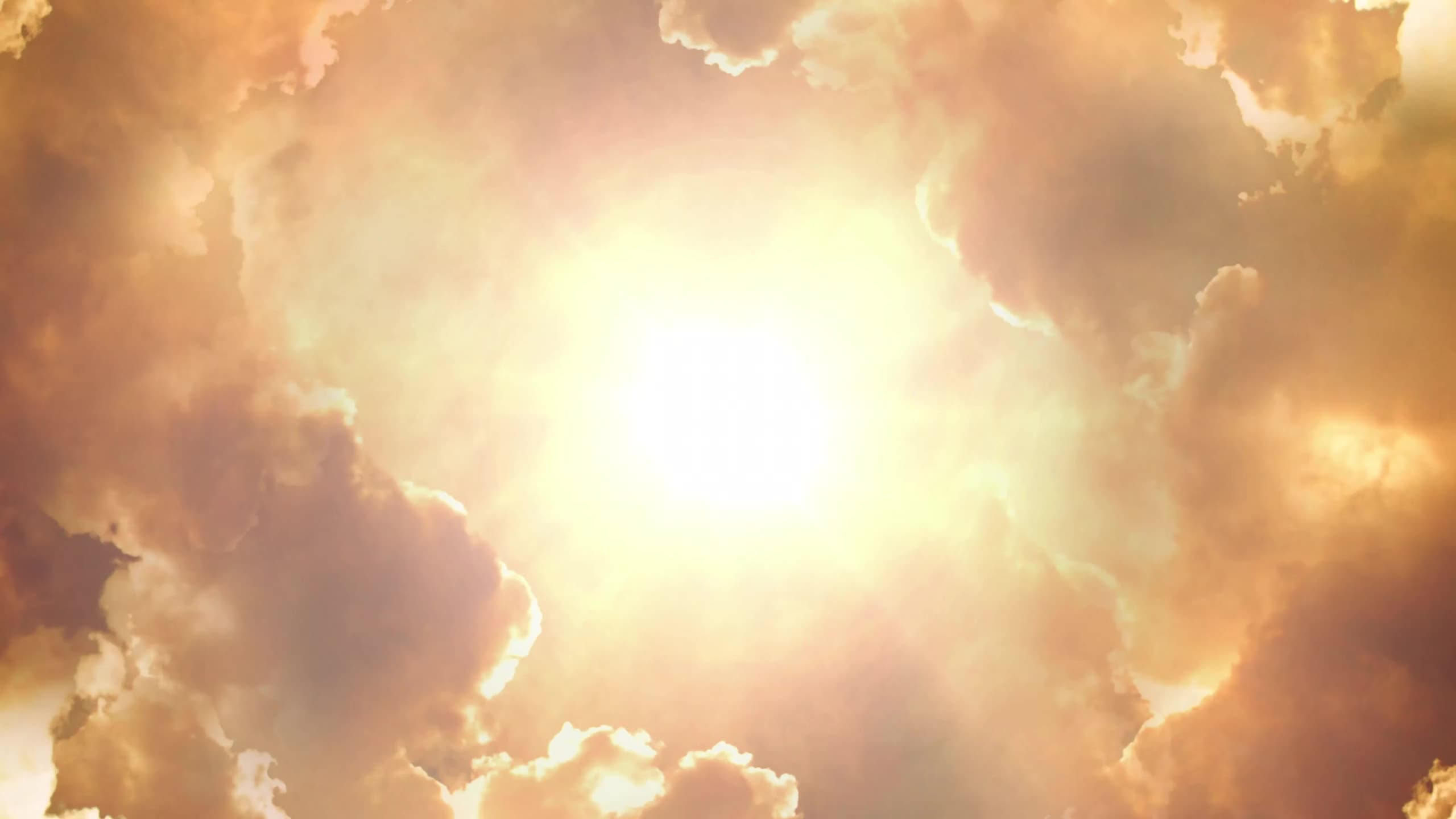 暖阳云层视频背景素材